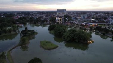 Taiping, Malezya - 24 Eylül 2022: Landmark Binaları ve Taiping Turistleri