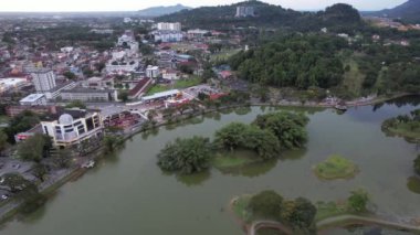 Taiping, Malezya - 24 Eylül 2022: Landmark Binaları ve Taiping Turistleri