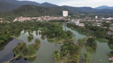 Taiping, Malezya - 24 Eylül 2022: Landmark Binaları ve Taiping Turistleri