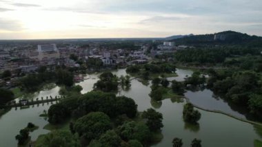 Taiping, Malezya - 24 Eylül 2022: Landmark Binaları ve Taiping Turistleri