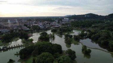 Taiping, Malezya - 24 Eylül 2022: Landmark Binaları ve Taiping Turistleri