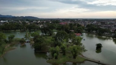 Taiping, Malezya - 24 Eylül 2022: Landmark Binaları ve Taiping Turistleri