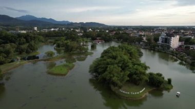 Taiping, Malezya - 24 Eylül 2022: Landmark Binaları ve Taiping Turistleri