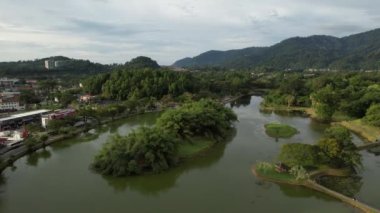 Taiping, Malezya - 24 Eylül 2022: Landmark Binaları ve Taiping Turistleri
