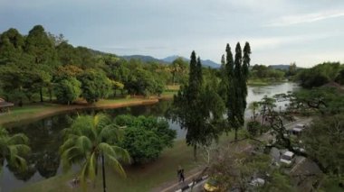 Taiping, Malezya - 24 Eylül 2022: Landmark Binaları ve Taiping Turistleri