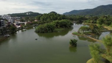 Taiping, Malezya - 24 Eylül 2022: Landmark Binaları ve Taiping Turistleri