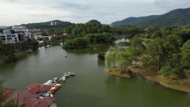 Taiping, Malezya - 24 Eylül 2022: Landmark Binaları ve Taiping Turistleri