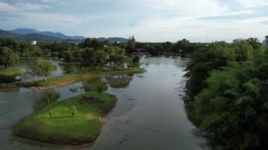 Taiping, Malezya - 24 Eylül 2022: Landmark Binaları ve Taiping Turistleri