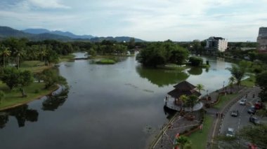 Taiping, Malezya - 24 Eylül 2022: Landmark Binaları ve Taiping Turistleri