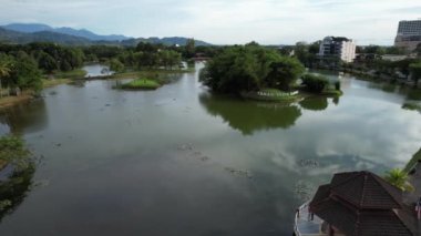 Taiping, Malezya - 24 Eylül 2022: Landmark Binaları ve Taiping Turistleri