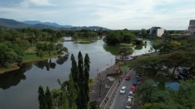 Taiping, Malezya - 24 Eylül 2022: Landmark Binaları ve Taiping Turistleri