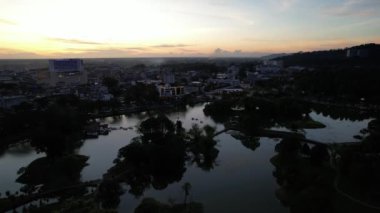 Taiping, Malezya - 24 Eylül 2022: Landmark Binaları ve Taiping Turistleri