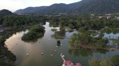 Taiping, Malezya - 24 Eylül 2022: Landmark Binaları ve Taiping Turistleri