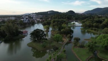 Taiping, Malezya - 24 Eylül 2022: Landmark Binaları ve Taiping Turistleri