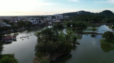 Taiping, Malezya - 24 Eylül 2022: Landmark Binaları ve Taiping Turistleri