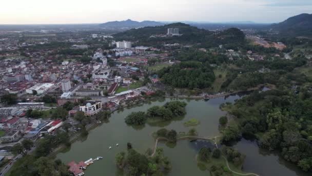 Taiping Malezya Eylül 2022 Landmark Binaları Taiping Turistleri — Stok video