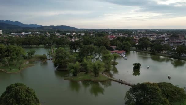 Taiping Malezya Eylül 2022 Landmark Binaları Taiping Turistleri — Stok video