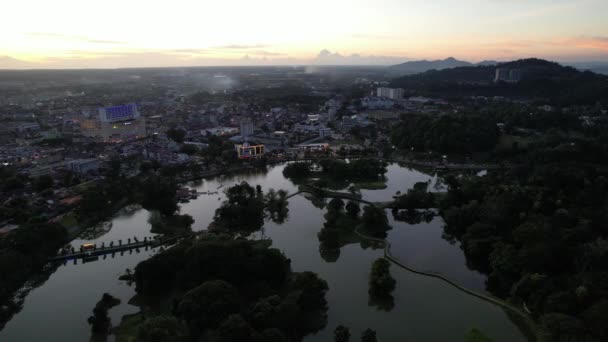 Taiping Malezya Eylül 2022 Landmark Binaları Taiping Turistleri — Stok video