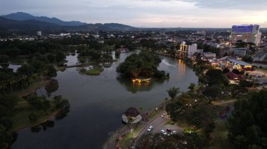 Taiping, Malezya - 24 Eylül 2022: Landmark Binaları ve Taiping Turistleri