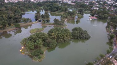 Taiping, Malezya - 24 Eylül 2022: Landmark Binaları ve Taiping Turistleri