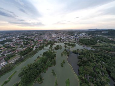 Taiping, Malezya - 24 Eylül 2022: Landmark Binaları ve Taiping Turistleri