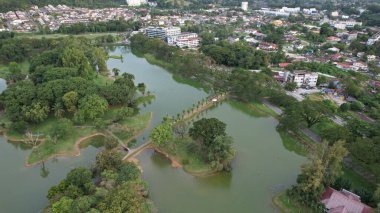 Taiping, Malezya - 24 Eylül 2022: Landmark Binaları ve Taiping Turistleri