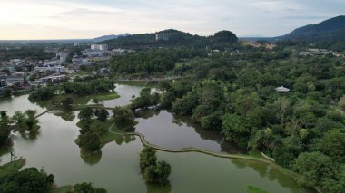 Taiping, Malezya - 24 Eylül 2022: Landmark Binaları ve Taiping Turistleri