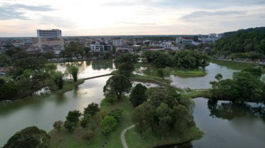 Taiping, Malezya - 24 Eylül 2022: Landmark Binaları ve Taiping Turistleri