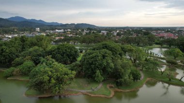 Taiping, Malezya - 24 Eylül 2022: Landmark Binaları ve Taiping Turistleri