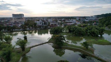 Taiping, Malezya - 24 Eylül 2022: Landmark Binaları ve Taiping Turistleri