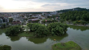Taiping, Malezya - 24 Eylül 2022: Landmark Binaları ve Taiping Turistleri