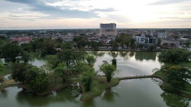 Taiping, Malezya - 24 Eylül 2022: Landmark Binaları ve Taiping Turistleri