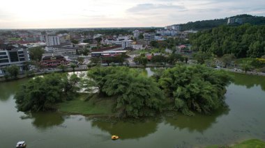 Taiping, Malezya - 24 Eylül 2022: Landmark Binaları ve Taiping Turistleri