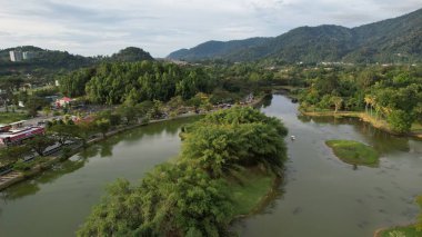 Taiping, Malezya - 24 Eylül 2022: Landmark Binaları ve Taiping Turistleri