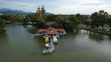 Taiping, Malezya - 24 Eylül 2022: Landmark Binaları ve Taiping Turistleri