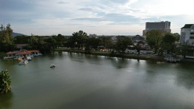 Taiping, Malezya - 24 Eylül 2022: Landmark Binaları ve Taiping Turistleri