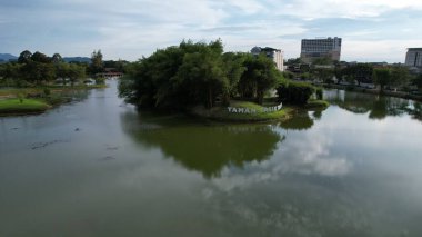 Taiping, Malezya - 24 Eylül 2022: Landmark Binaları ve Taiping Turistleri