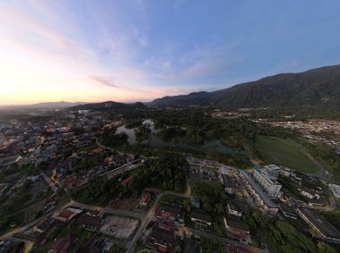 Taiping, Malezya - 24 Eylül 2022: Landmark Binaları ve Taiping Turistleri