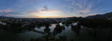 Taiping, Malezya - 24 Eylül 2022: Landmark Binaları ve Taiping Turistleri