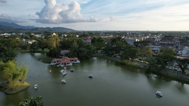Taiping, Malezya - 24 Eylül 2022: Bukit Merah Laketown Taort
