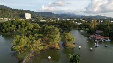 Taiping, Malezya - 24 Eylül 2022: Bukit Merah Laketown Taort