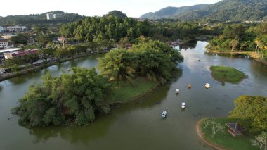 Taiping, Malezya - 24 Eylül 2022: Bukit Merah Laketown Taort