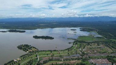 Taiping, Malezya - 24 Eylül 2022: Bukit Merah Laketown Taort