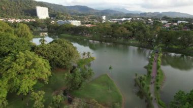 Taiping, Malezya - 24 Eylül 2022: Landmark Binaları ve Taiping Turistleri