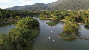 Taiping, Malezya - 24 Eylül 2022: Landmark Binaları ve Taiping Turistleri