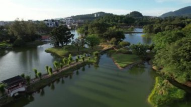 Taiping, Malezya - 24 Eylül 2022: Landmark Binaları ve Taiping Turistleri