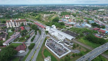 Taiping, Malezya - 24 Eylül 2022: Landmark Binaları ve Taiping Turistleri