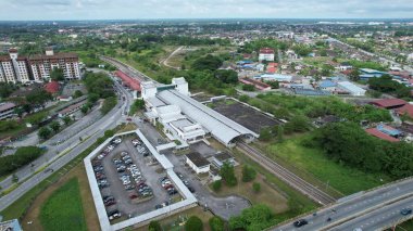 Taiping, Malezya - 24 Eylül 2022: Landmark Binaları ve Taiping Turistleri