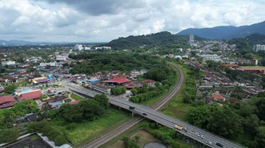 Taiping, Malezya - 24 Eylül 2022: Landmark Binaları ve Taiping Turistleri