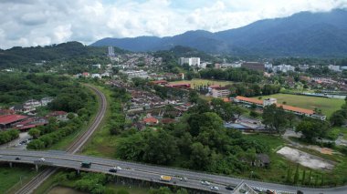 Taiping, Malezya - 24 Eylül 2022: Landmark Binaları ve Taiping Turistleri